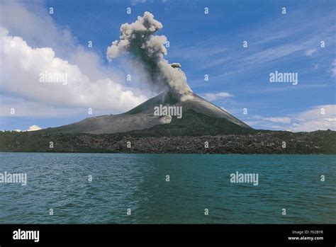 Indonesia - Java island - Krakatoa Volcano. Anak Krakatau Stock Photo ...