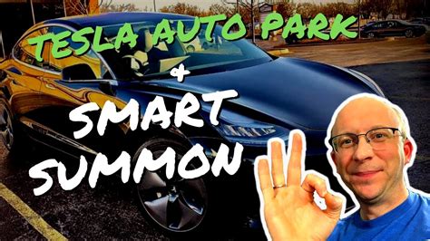 Tesla Auto Park And Smart Summon In With Fsd Beta V