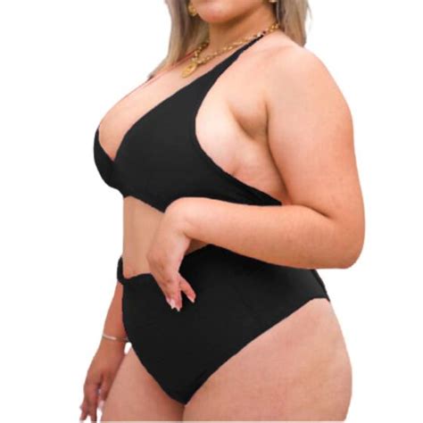 Biquini Aline Gg Plus Size Hot Pant Forrado Sem Bojo Qra Modas Conjunto De Biqu Ni Plus