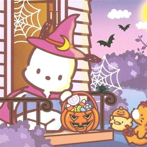 Pin De Liz Kurumu En Sanrio Pochacco Fondos De Halloween Garabatos