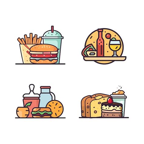 Premium Vector | Vector food icon cartoon illustration