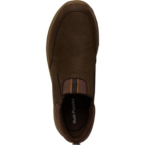 buy hush puppies mens arthur slip  shoes brown nubuck