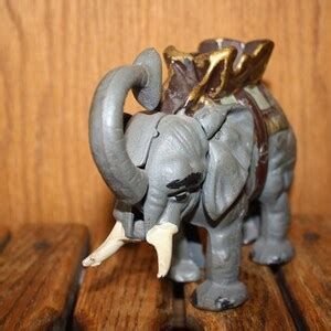 Vintage Mechanical Metal Elephant Coin Bank Etsy