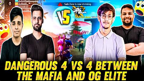 Dangerous 4 Vs 4 Fight Between The Mafia And Og Elite Team😲😲 Garena