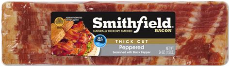 Smithfield® Naturally Hickory Smoked Peppered Thick Cut Bacon Reviews 2019