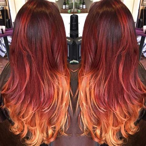 31 Best Red Ombre Hair Color Ideas Stayglam Red Ombre Hair Ombre