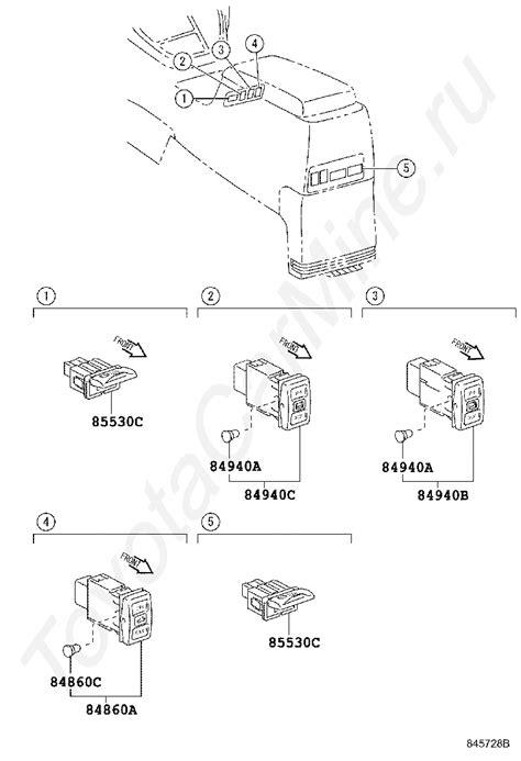 Реле и кнопки Тойота для Alphard Hv 200307 200804 24 литра 16