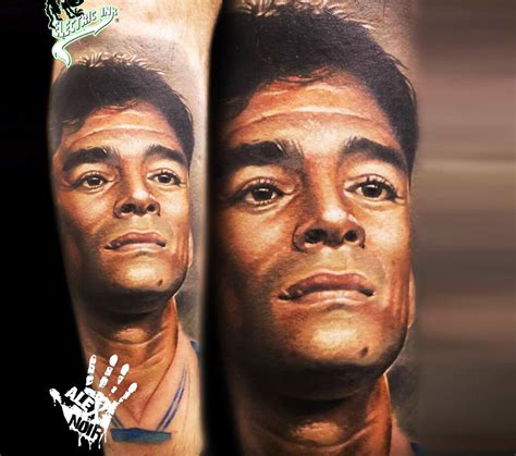 Diego Maradona tattoo by Alex Noir | Photo 17308