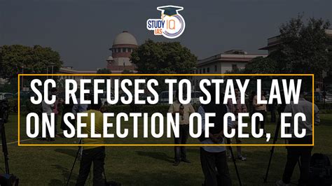 SC Refuses To Stay Law On Selection Of CEC EC