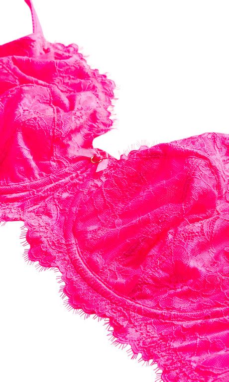 Women S Plus Size Lara Hot Pink Underwire Bra