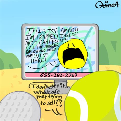 Bfb month day 15: Golf ball Tennis ball TV and Yellow Face by ...