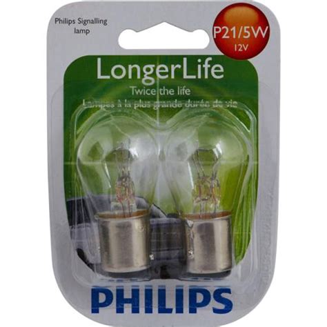 Philips P21/5W 12499 LONG LIFE BULB 2PK - Automotive - Exterior ...