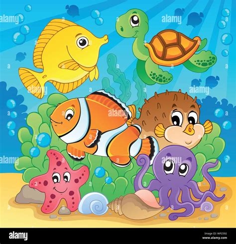 Coral Fish Theme Image 2 Stock Vector Image And Art Alamy