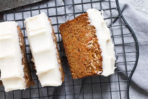 Carrot Cake Loaf With Cream Cheese Frosting Seasons And Suppers