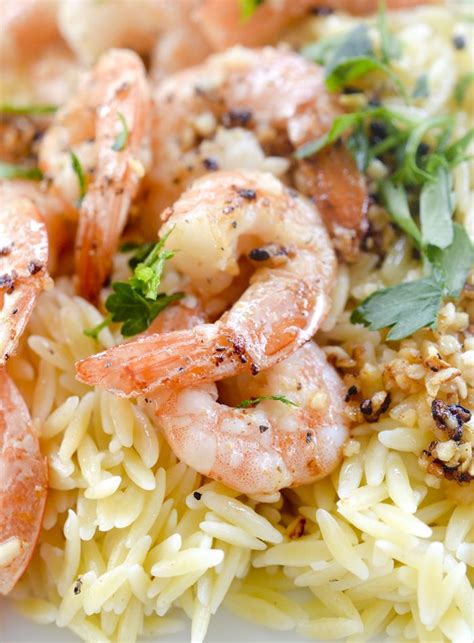 Lemon Pepper Shrimp Scampi With Orzo Stuffed Peppers Recipes Lemon