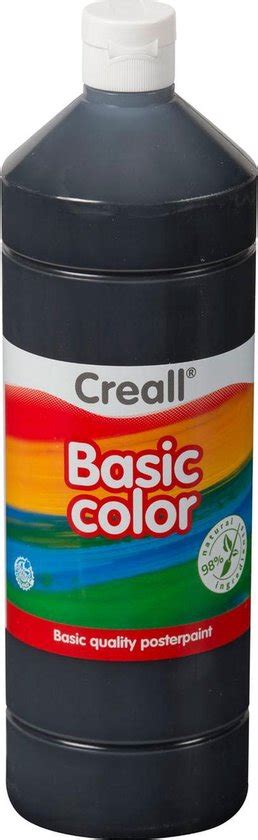 Plakkaatverf Creall Basic 20 Zwart 1000 Ml Bol