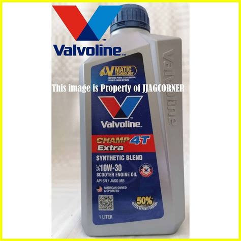 VALVOLINE CHAMP 4T EXTRA SCOOTER 10W 30 1 LITER SAE SYNTHETIC BLEND