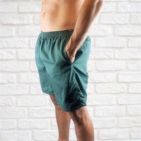 Shorts Verde Tactel Masculino Academia Fitness Bermuda Kit Amazon