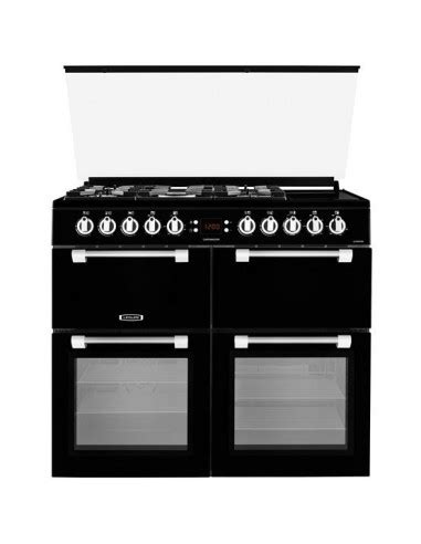 LEISURE DUAL FUEL RANGE COOKER BLACK 100CM