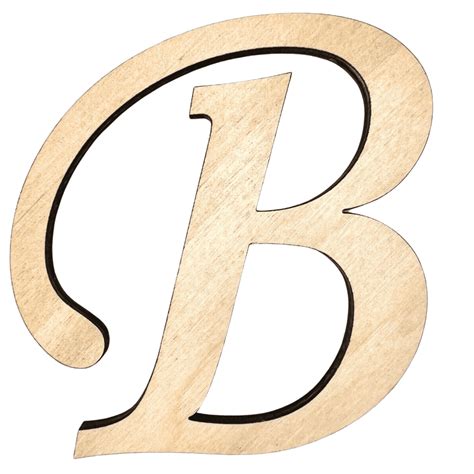 2" Tall BIRCH Wood Letter B | Krafty Supply 1/4" Thick Wooden Letters ...
