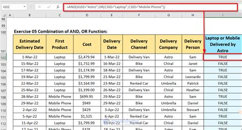 Excel Exercises With 9 Logical Functions ExcelDemy