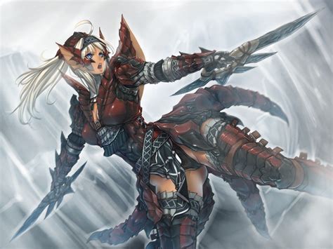 Ds Warrior With Rathalos Armor Monster Hunter Monster Hunter