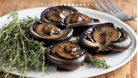 Portobello Paddenstoelen Met Balsamico En Tijm