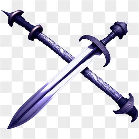 Download Double Edged Swords On Black Background Png Online Creative