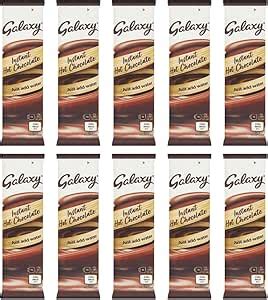 Galaxy Instant Hot Chocolate Sachet 25g X 10 Individually Wrapped Perfect For Airbnb Short