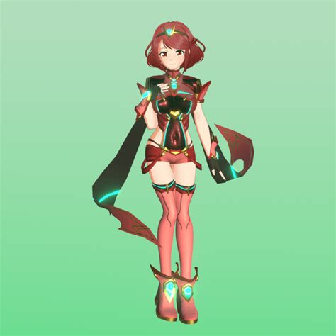 3d Pyra Model R Xenoblade Chronicles