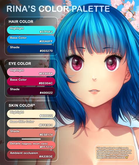 Anime Hair Color Palette - 2024 HairStyles Ideas