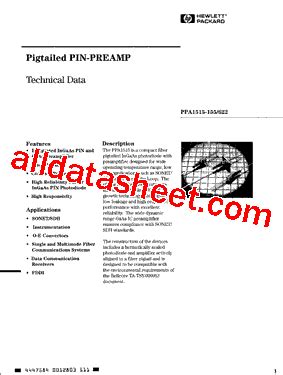 PPA1515 155 A DN Datasheet PDF Agilent Hewlett Packard