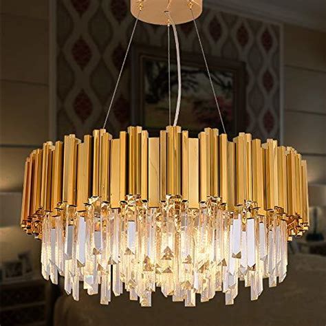 MEELIGHTING Gold Plated Luxury Modern Crystal Chandelier Lighting ...