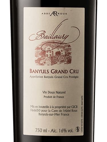 Abbe Rous Banyuls Grand Cru Vivino Brasil