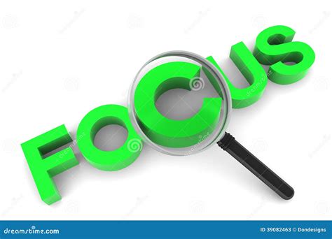 Focus and Magnifying Glass stock illustration. Illustration of magnifying - 39082463