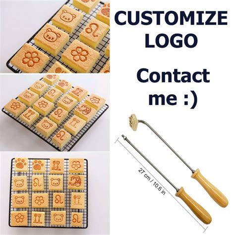 Jual Hot Stamp Cake Hot Stamp Kue Cetakan Logo Bolu Chiffon Cheesecake Proses Cepat Hari