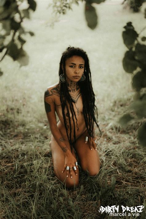 Black Girl With Long Dreads Poses Totally Naked In An Abandoned Camper CoedCherry