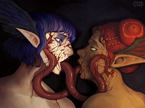 Commission Kiss By Ninelivesart Hentai Foundry