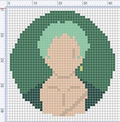 Roronoa Zoro Pixel Art One Piece | Узоры для вышивки крестиком, Схемы ...