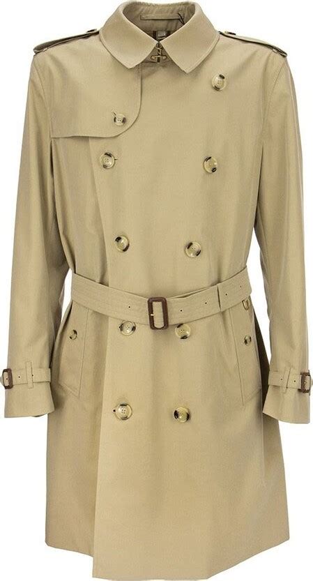 Burberry Double Breasted Belted Waist Trench Coat ShopStyle