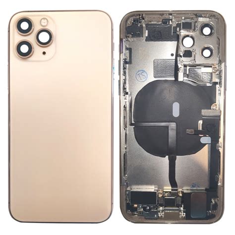 Coque complète châssis vitre composants pour iPhone 11 Pro doré