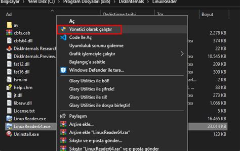Rehber Windows I Letim Sistemi I Erisinden Linux Dosya Sistemine