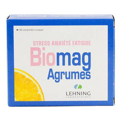 Biomag Agrumes Stress Anxi T Fatigue Comprim S Pharmacie De La