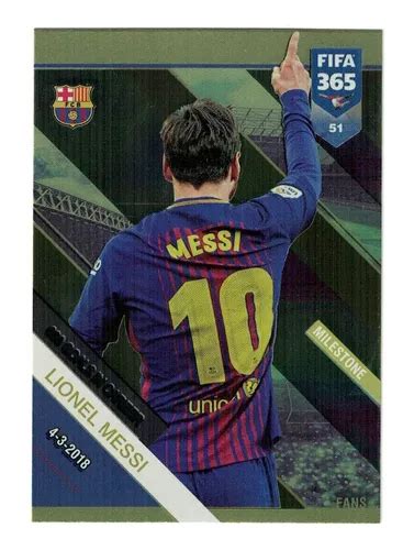 Carta Lionel Messi Milestone Adrenalyn Xl Fifa Cuotas Sin