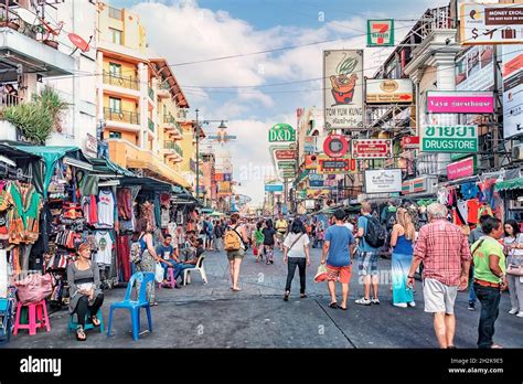 Khao San Road The Backpacker S Area In Bangkok City Stock Photo Alamy