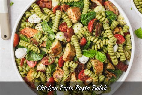 How To Make Chicken Pesto Pasta Salad Foodiefront