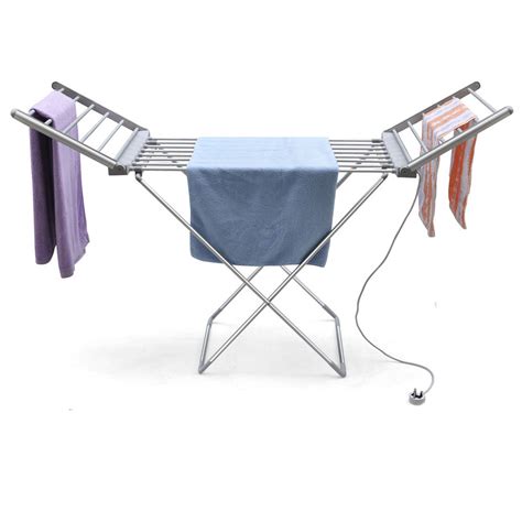 Electric Heated Clothes Airer Dryer Rack With Arms - Daniel James Products