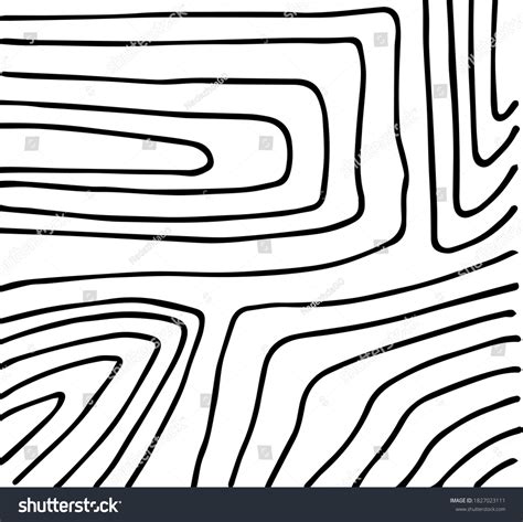 Vector Image Doodle Rectangle Pattern Lines Stock Vector (Royalty Free ...