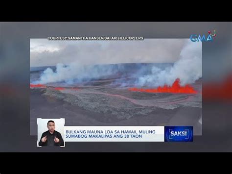 Bulkang Mauna Loa Sa Hawaii Muling Sumabog Makalipas Ang Taon