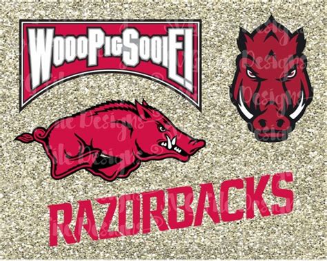 University Of Arkansas Razorbacks Hogs Wooo By Svgfiledesigns